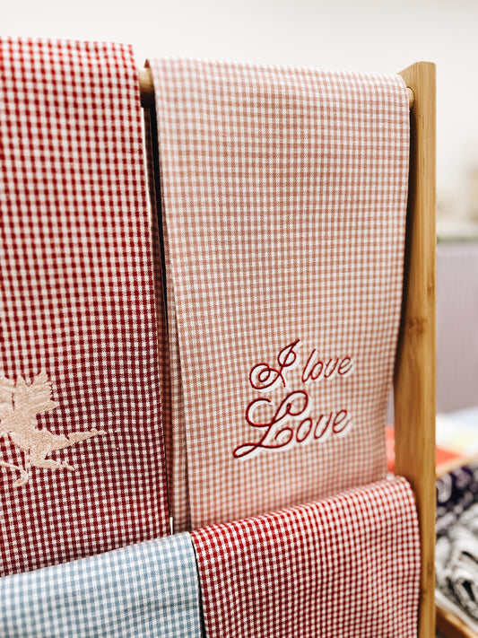 I Love Love Tea Towel