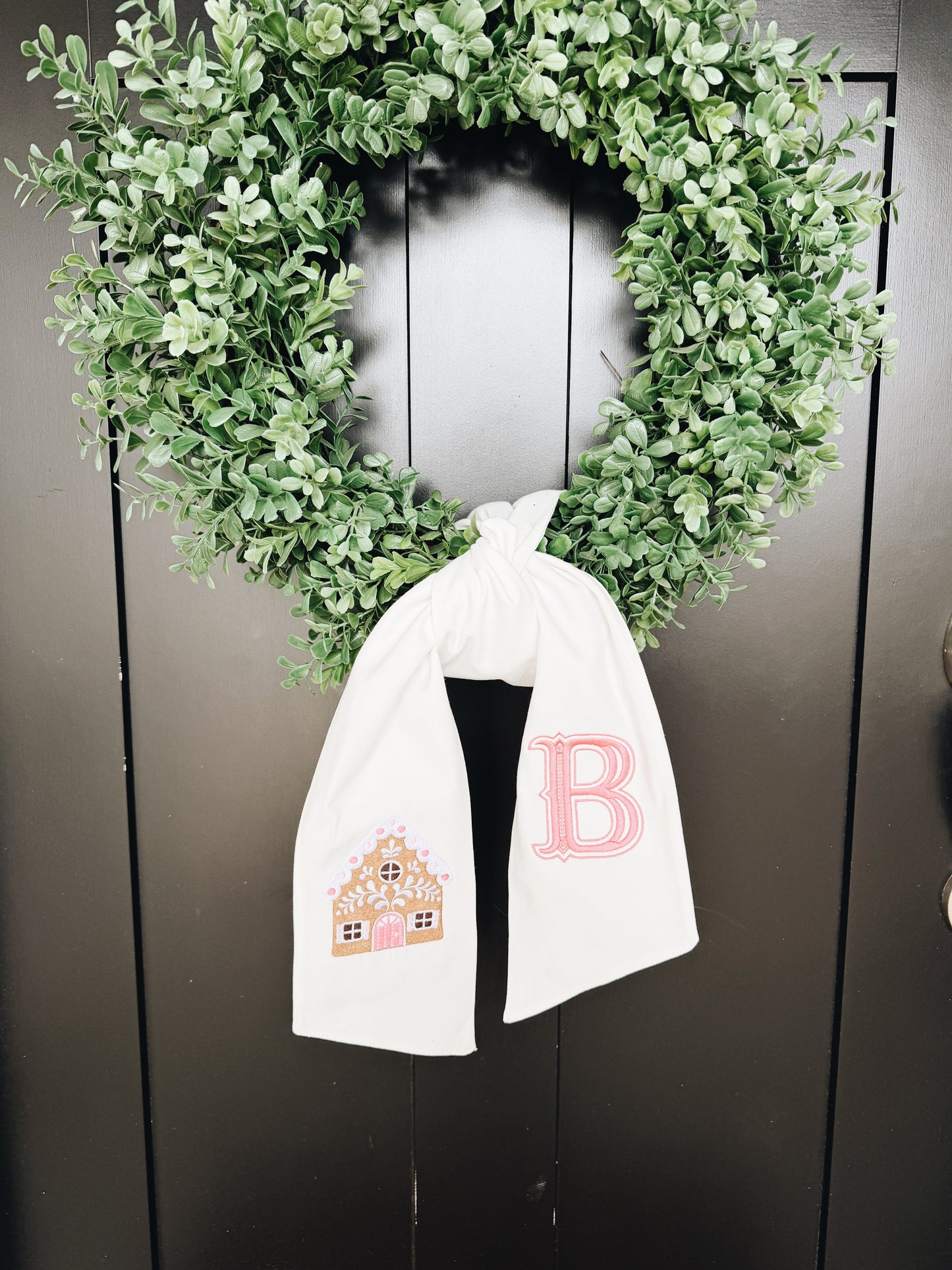 Gingerbread Wreath Sash