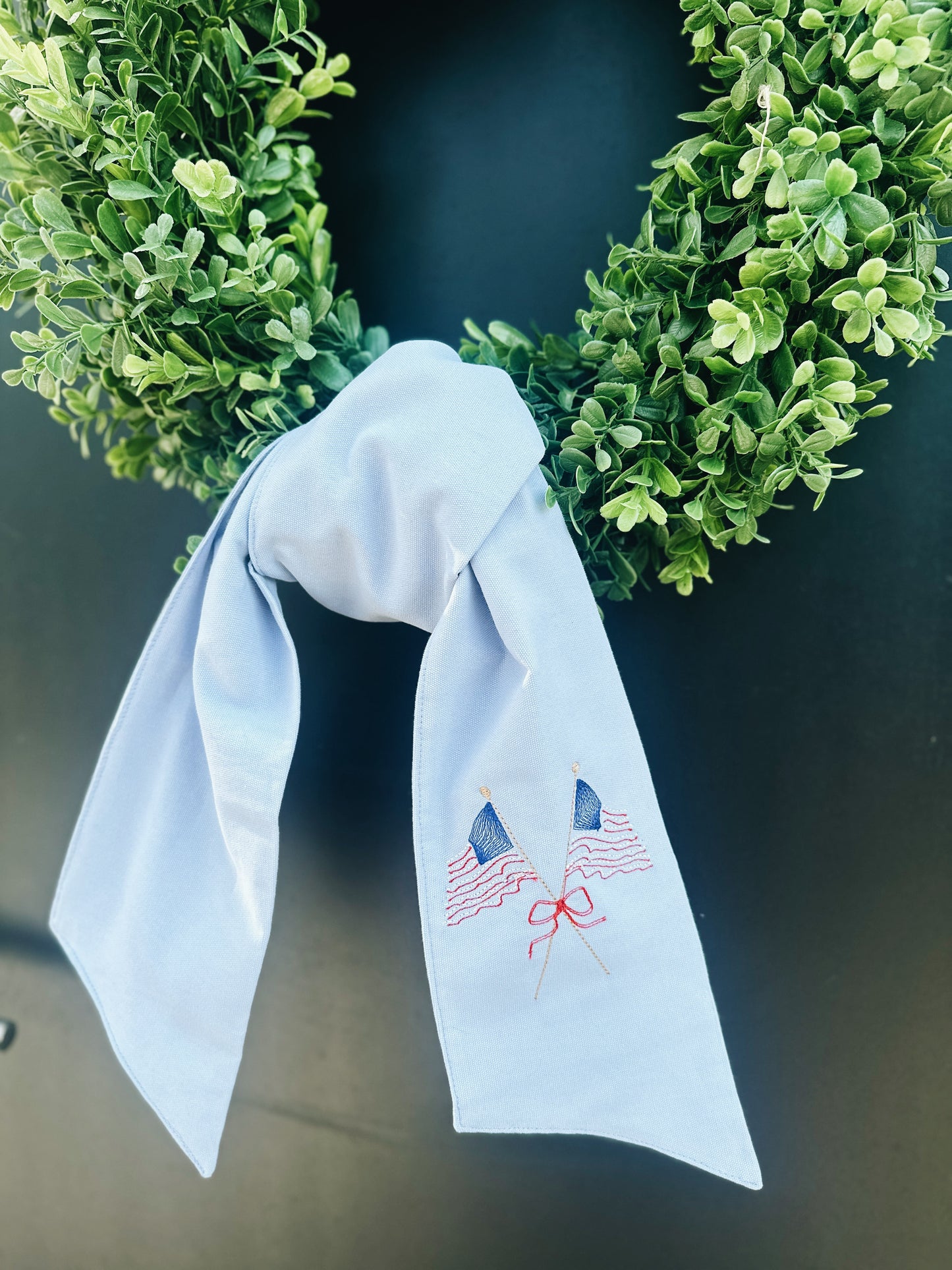 American Flag Wreath Sash