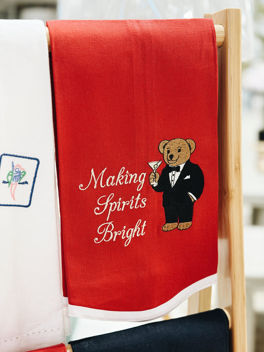 Making Spirits Bright Linen Towel