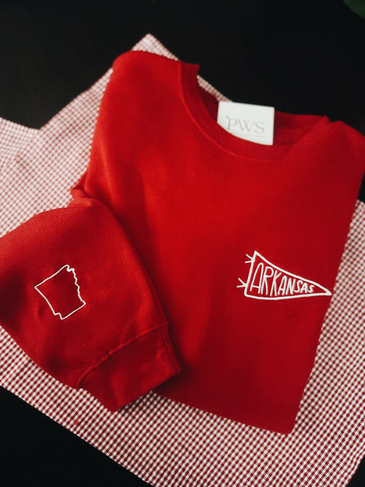 Arkansas Pennant Sweatshirt