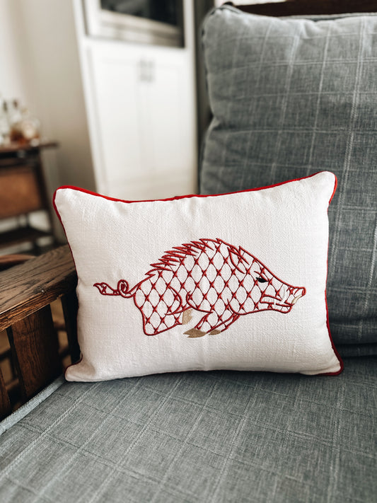 Chic Razorback Pillow