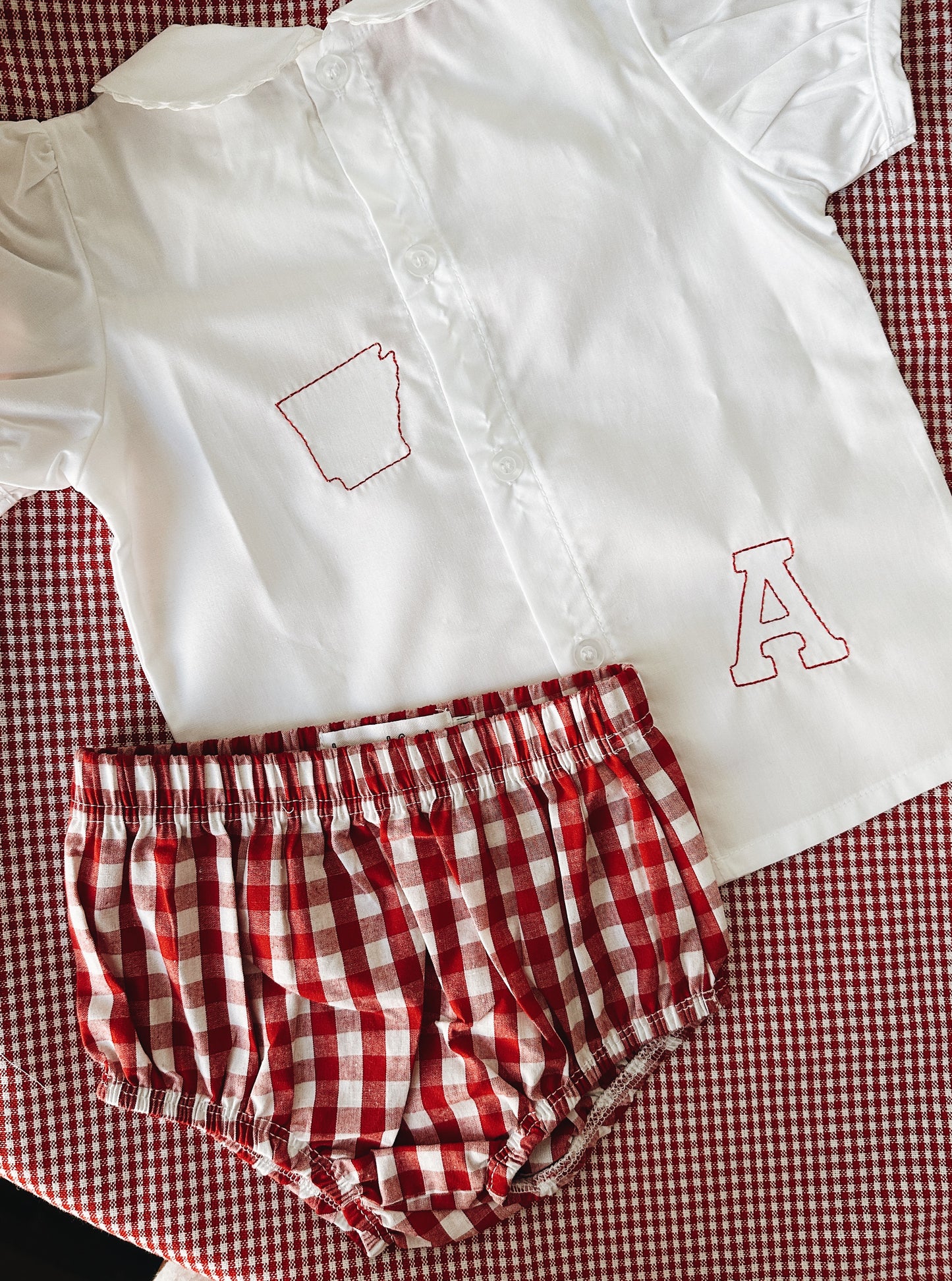 Arkansas Woven Scalloped Collared Shirt
