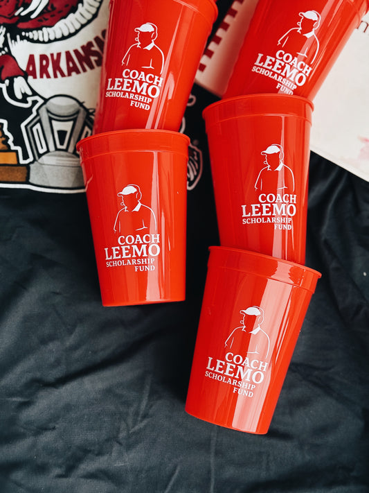 Coach LeeMo Scholarship Fund 16 oz Cup - Red