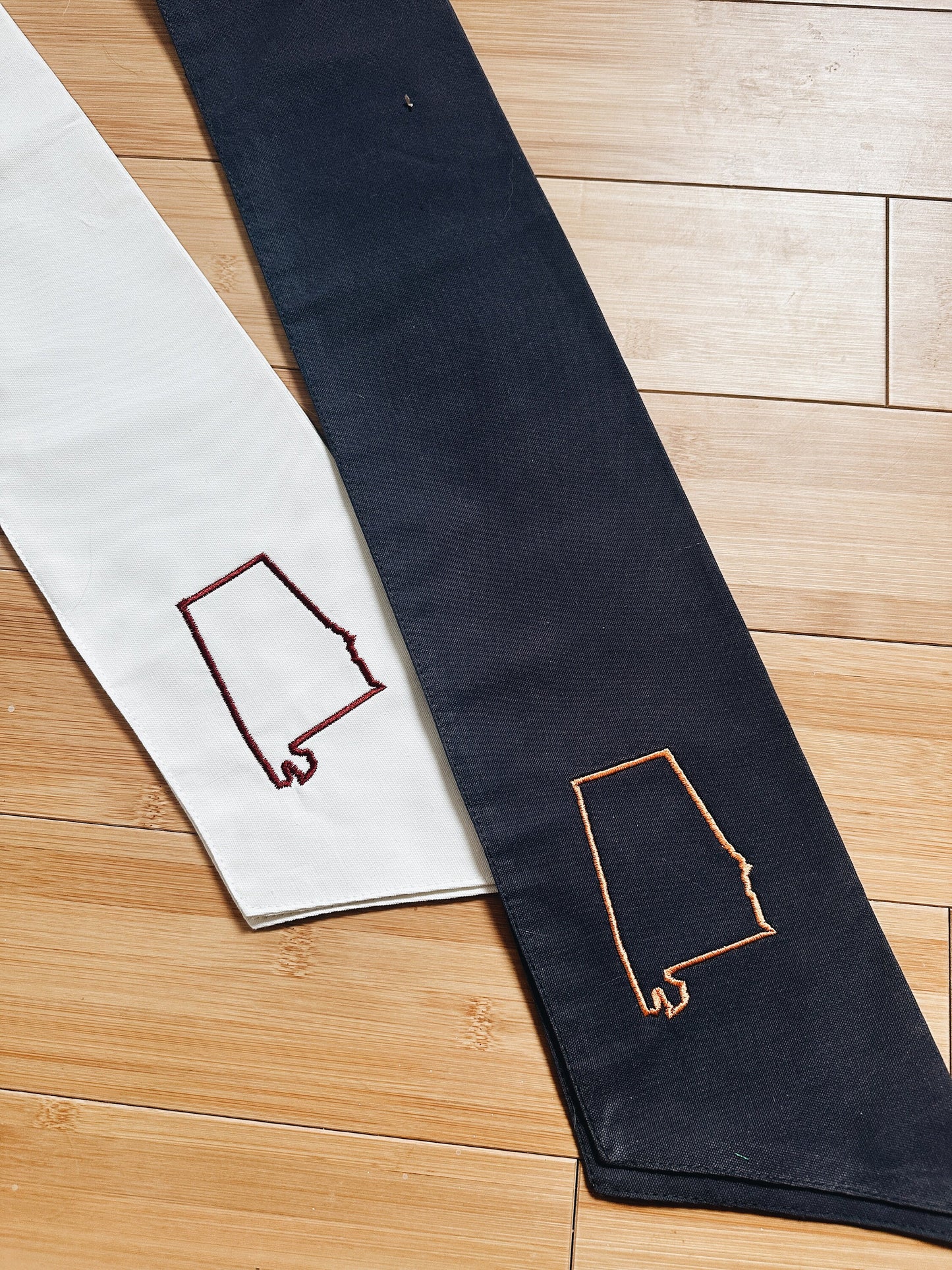 Alabama Wreath Sash - Navy/Orange