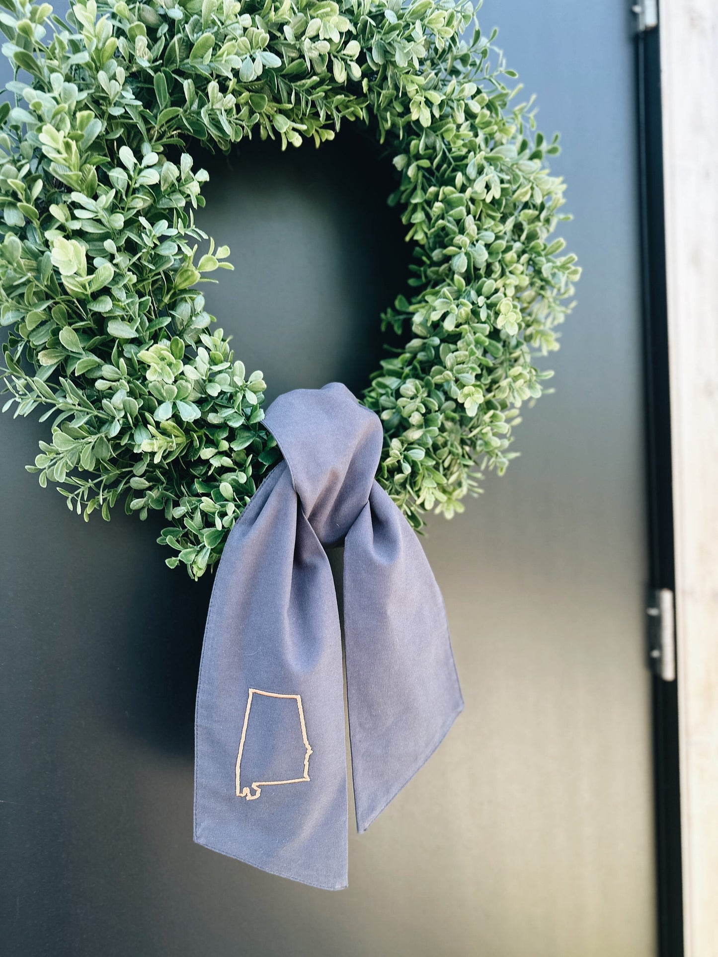 Alabama Wreath Sash - Navy/Orange