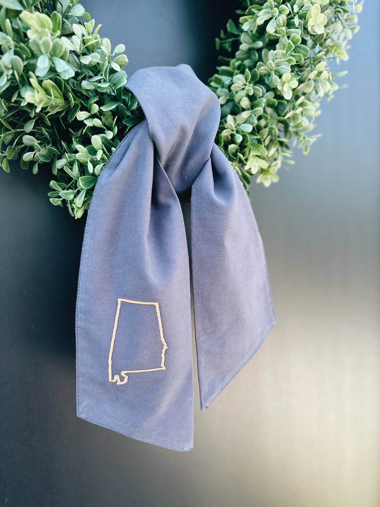 Alabama Wreath Sash - Navy/Orange